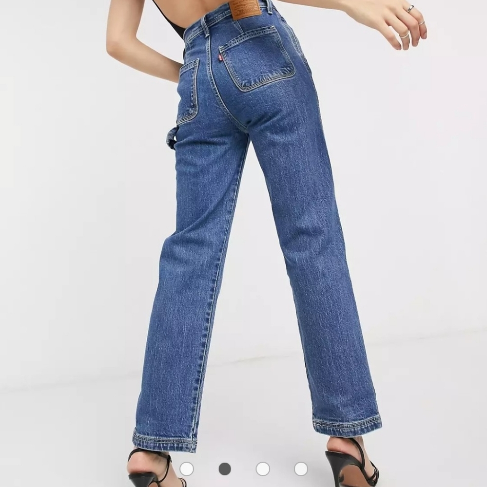 Levi's RIBCAGE Straight Utility High Rise Jeans - Picture 3 of 12